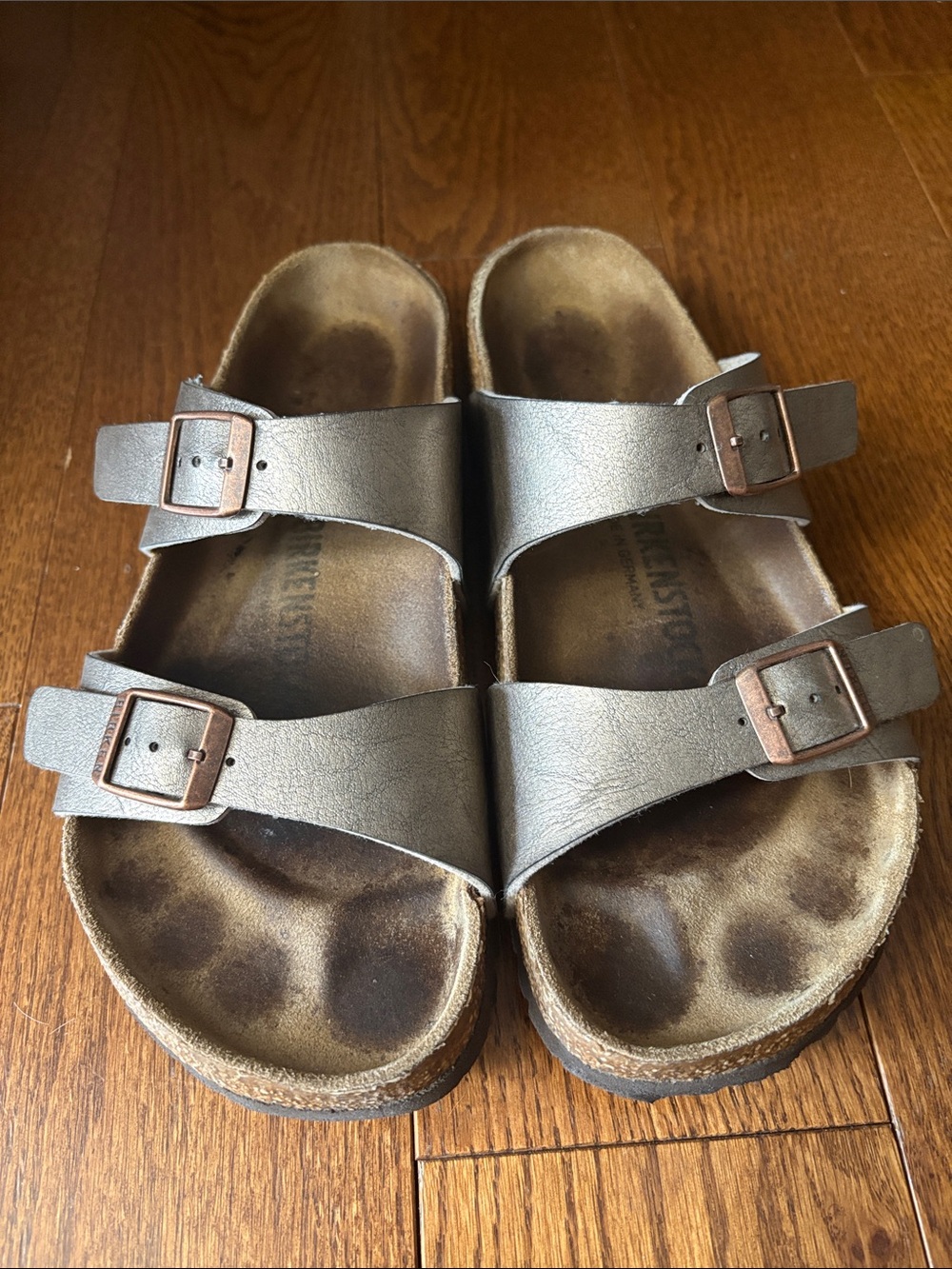 Broken-in Birkenstock Sandals